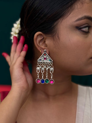 The Maharani Afghan Necklace with Thread Work