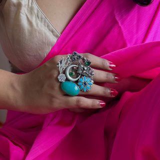 Girija - The Statement One of a Kind Ring | Mukhtalif August '24