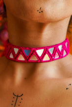 Load image into Gallery viewer, Inaara Pink Fabric Choker
