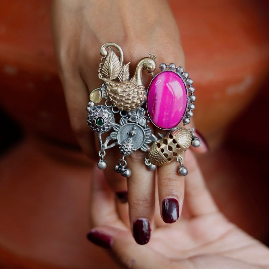 Elakshi - The Statement One of a Kind Ring | Mukhtalif May '24