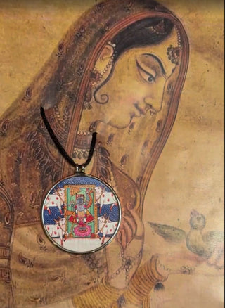 Shrinathji Pichwai Pendant | Tasveeron Wale Haar