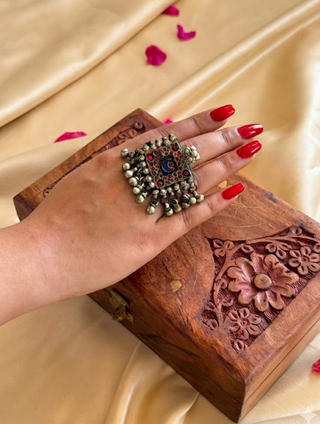 Ghamzeh Vintage Afghan Angoothi | Firdaus Afghan Jewellery