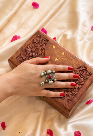 Yalina Vintage Afghan Angoothi | Firdaus Afghan Jewellery