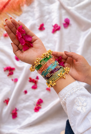 Rangmahal Ratnaara Bangles with Sunehri Ghunghroo Bangles | Rang Barse