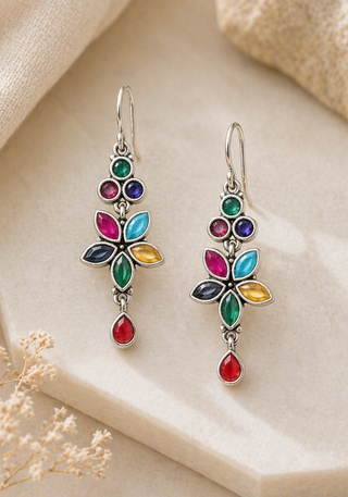 Phoolqali Multicolor Lightweight Jhumka