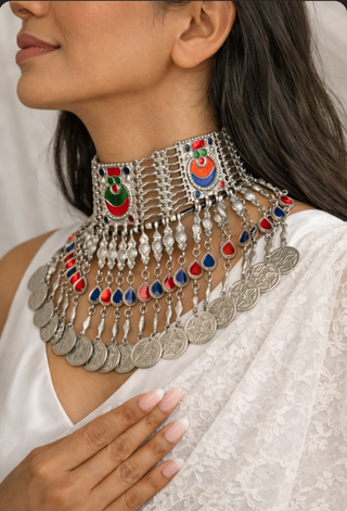The Chamakti Chandni Afghan Necklace