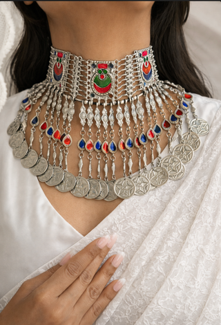 The Chamakti Chandni Afghan Necklace