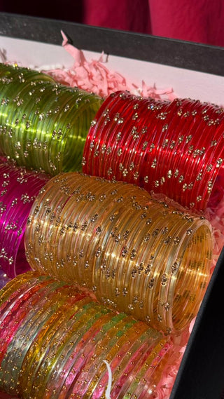 Choodiyon Ka Tohfa | Set of 6 Dozen Bangles with Attar & Mirror
