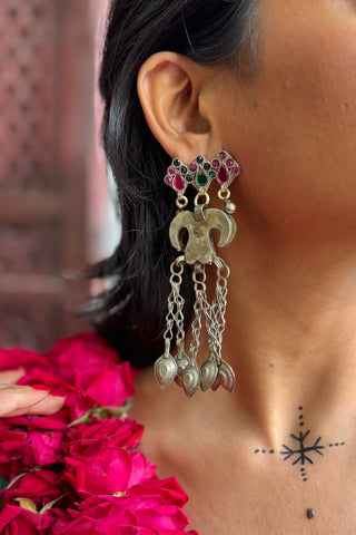 Parand Afghani Earrings | Firdaus Afghan Jewellery by Janpath Online Jan'25