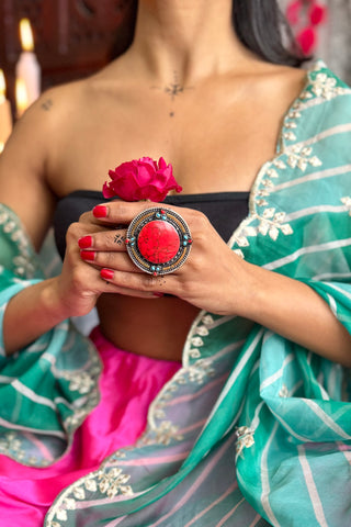 Darya Afghani Ring | Firdaus Afghan Jewellery by Janpath Online Jan'25