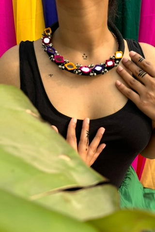 Kaamna Mirrorwork Hasli | Rangrez Kutchi Fabric Hasli