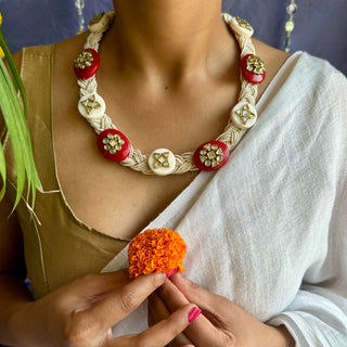 Indya // Ornamental Jute Necklace // Dharohar October'24 Edit