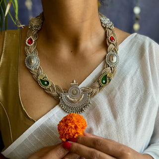 Kimana // Ornamental Jute Necklace // Dharohar October'24 Edit