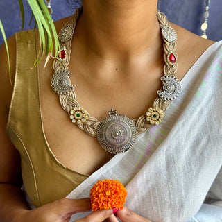 Eera // Ornamental Jute Necklace // Dharohar October'24 Edit