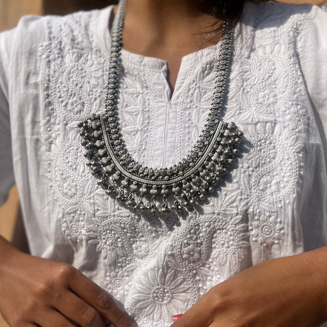 Garima  | Jaipuri Style Statement Long Necklace | Chandi Ki Baarish