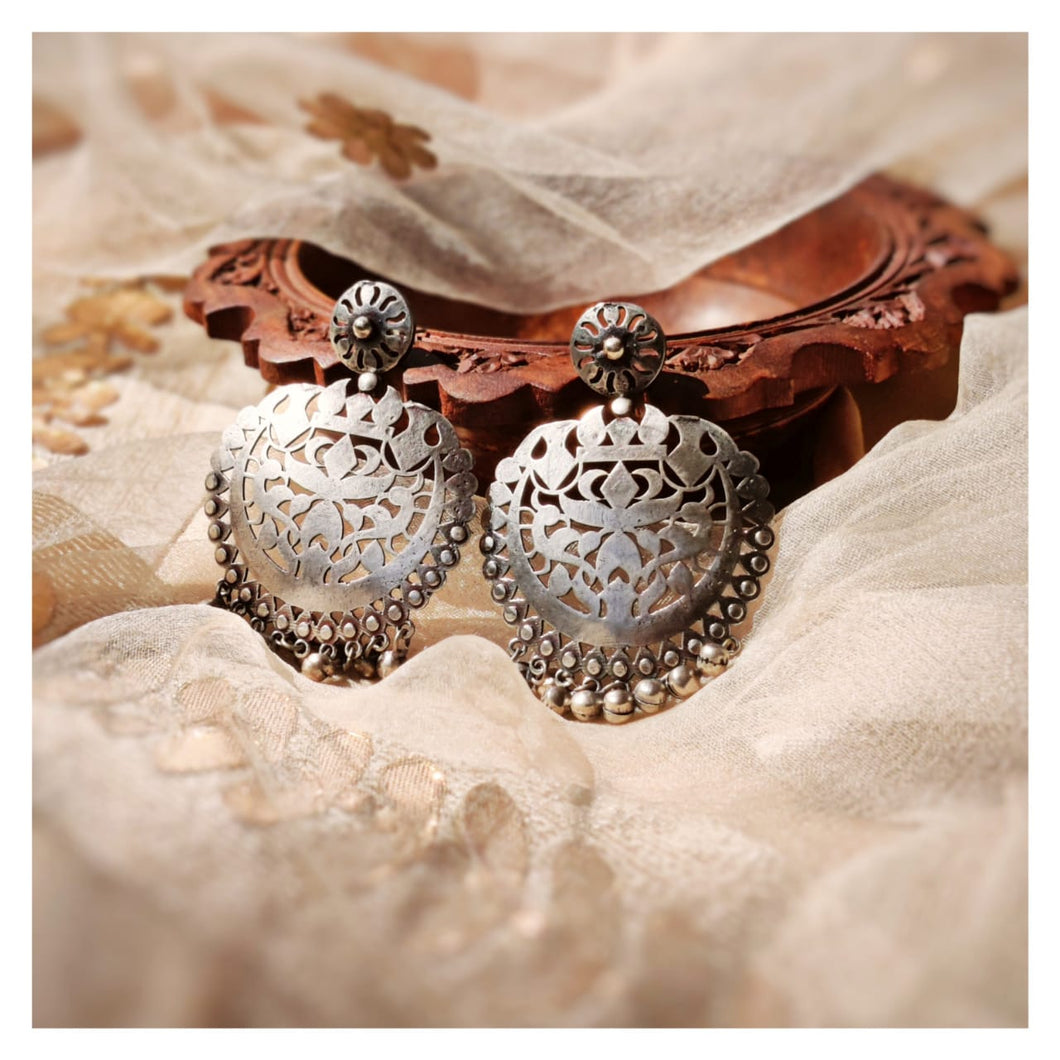 Jaipuri Mayur Jhumke | Light Handmade Earrings