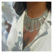 Load image into Gallery viewer, Medusa - The Statement Spike Necklace in Silver // Sona Chandi
